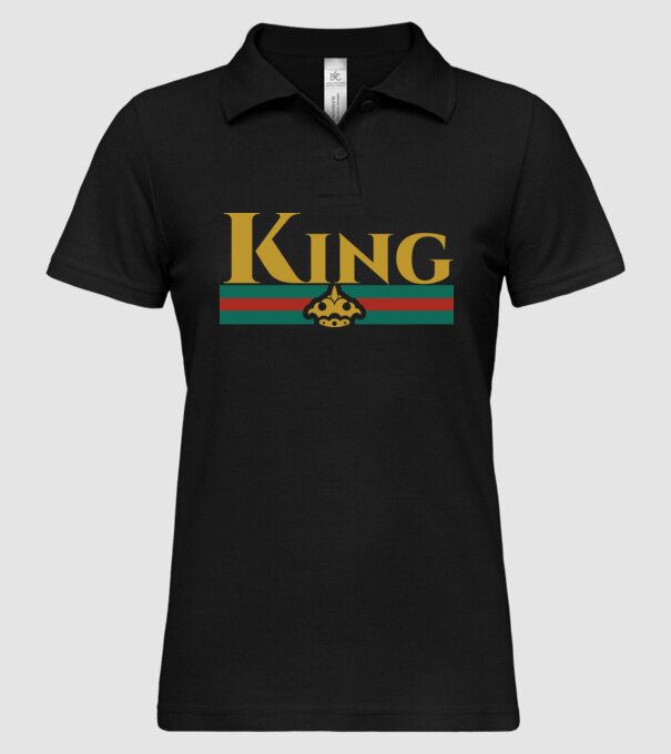 Gucci king model negru pe tricou