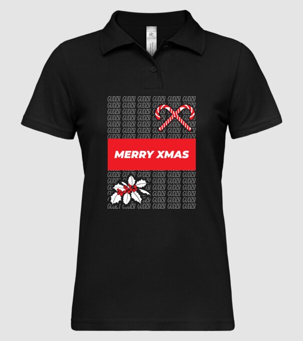 Gudzsi tricou designer Crăciun model negru pe tricou
