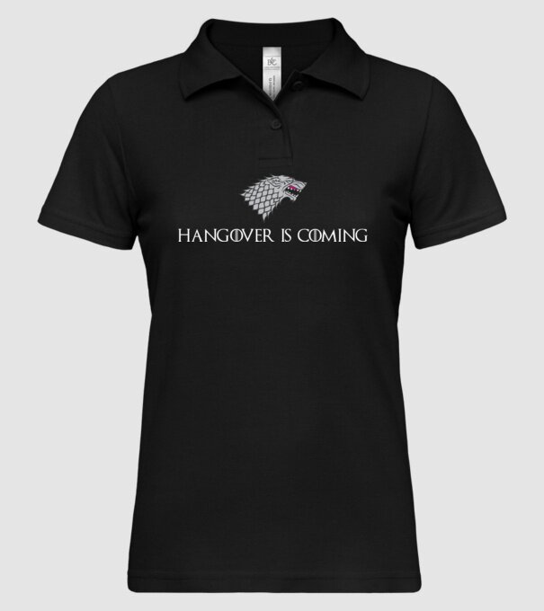 Hangover is coming model negru pe tricou