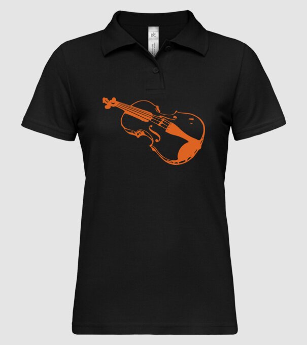 Vioară model negru pe tricou