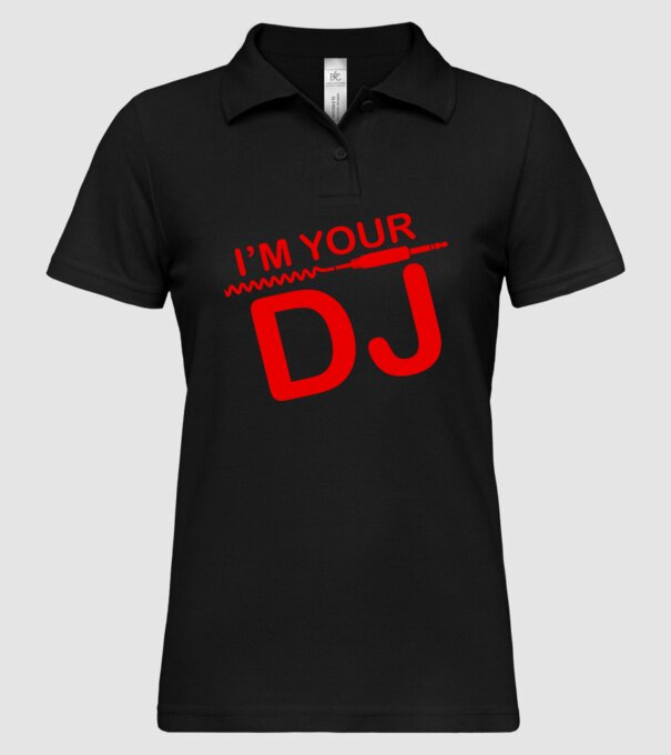 Im your DJ model negru pe tricou