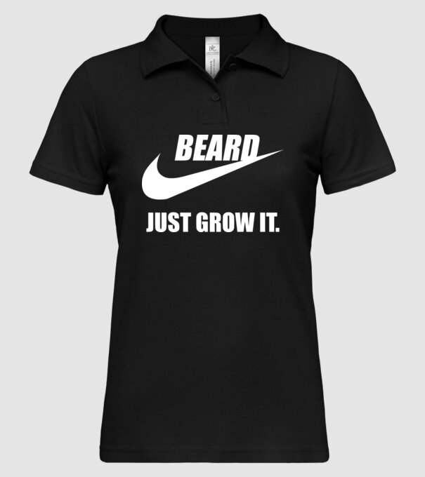 Just Grow It! model negru pe tricou