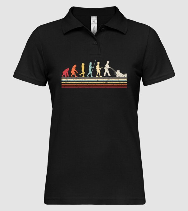 Evoluție Grădinar model negru pe tricou