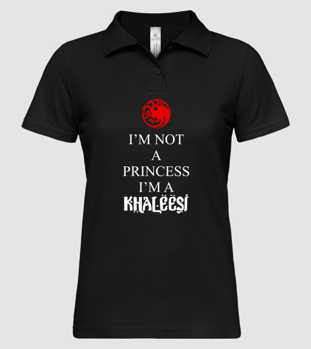 khaleesi model negru pe tricou