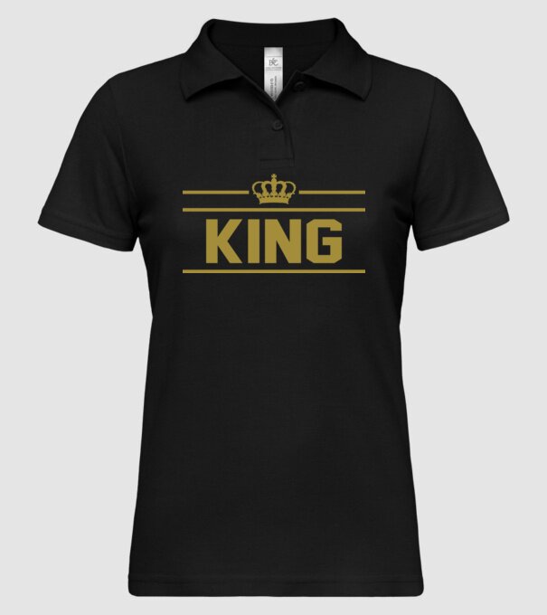 King model negru pe tricou