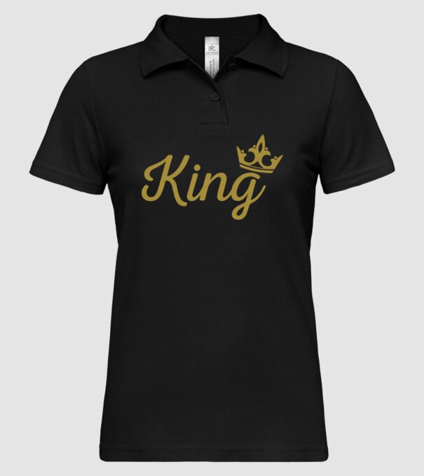 King model negru pe tricou