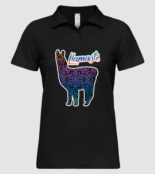 Lamaste color2-01 model negru pe tricou
