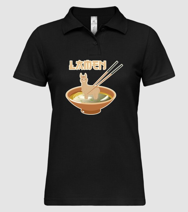 Lamen model negru pe tricou