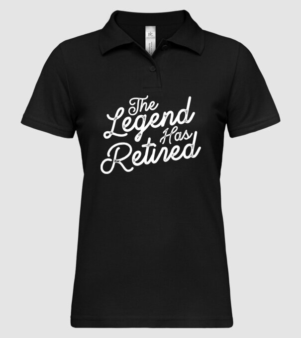 Legend has retired model negru pe tricou