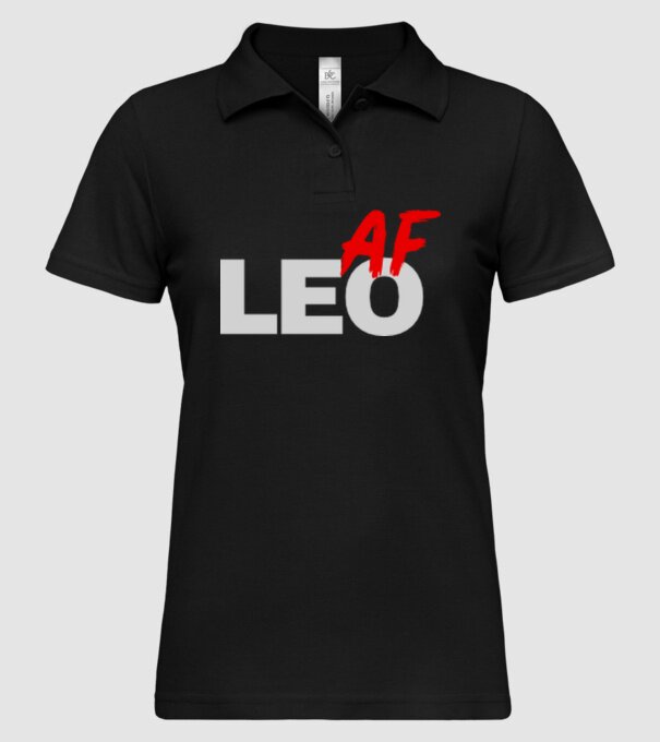 LEO as fuck model negru pe tricou