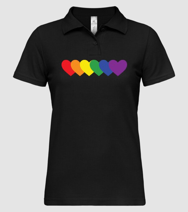 Inimi Lgbtq model negru pe tricou
