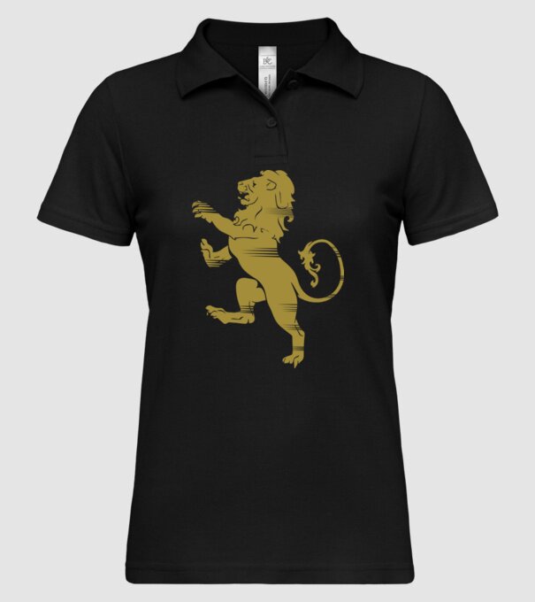 Lion Rampant model negru pe tricou