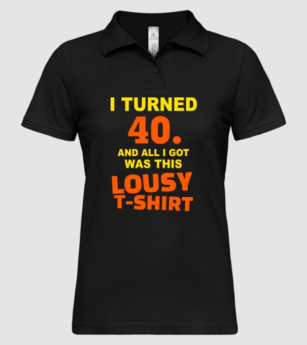 Lousy T-shirt 40 model negru pe tricou