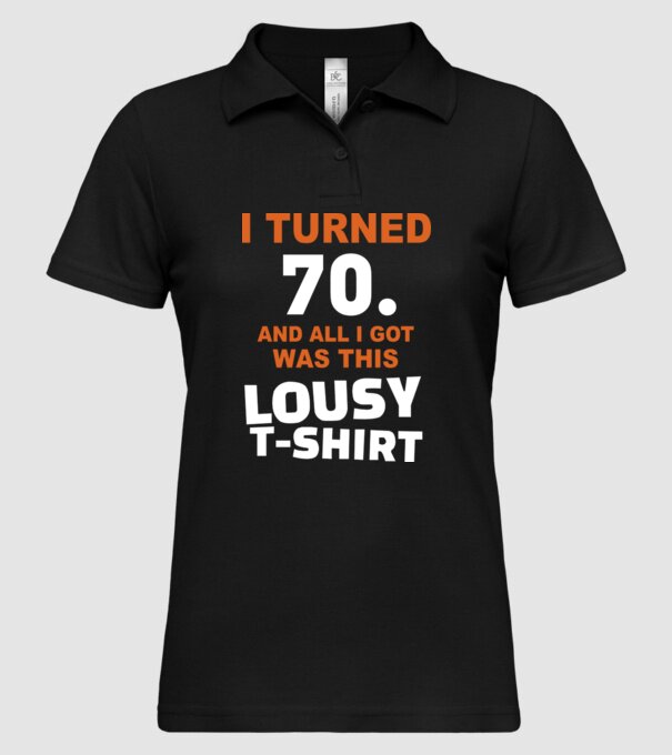 Lousy T-shirt 70. model negru pe tricou