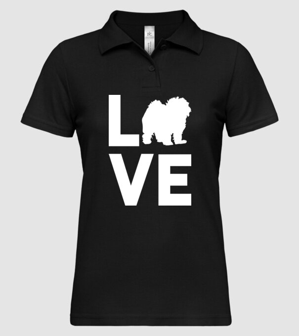 LOVE Bolognese model negru pe tricou