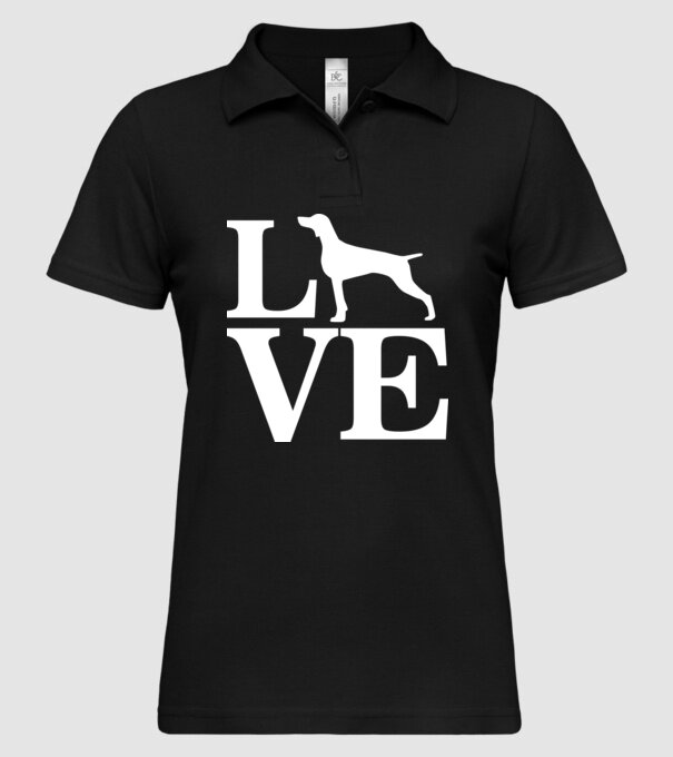 LOVE VIȘLĂ model negru pe tricou