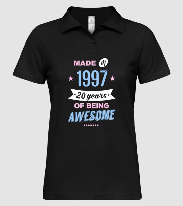 Made in - 1997 model negru pe tricou