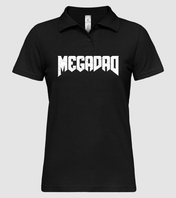 Megadad model negru pe tricou