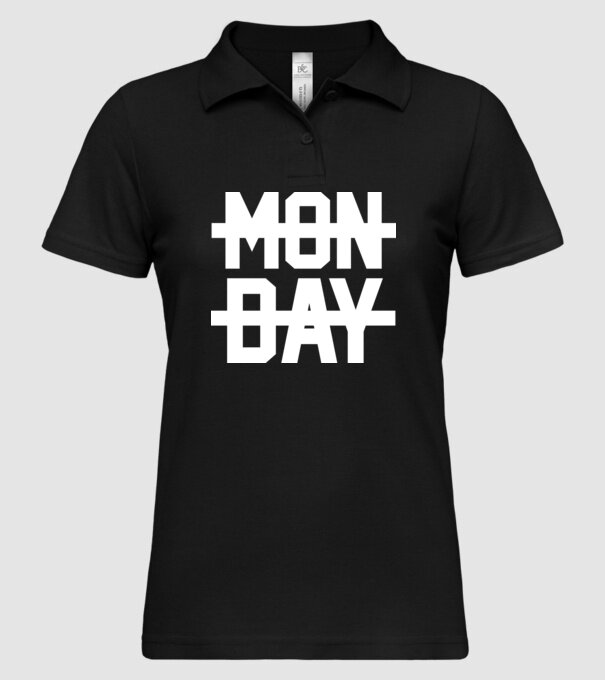 Monday model negru pe tricou