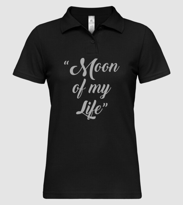 Moon of my life model negru pe tricou