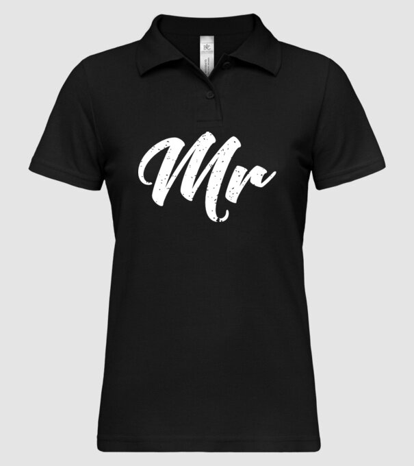 Mr 1 model negru pe tricou