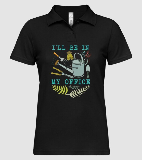 My office model negru pe tricou