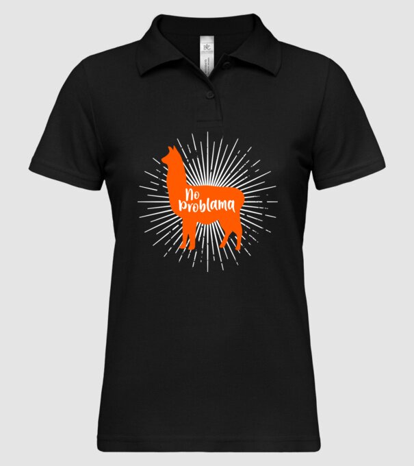 No problama model negru pe tricou