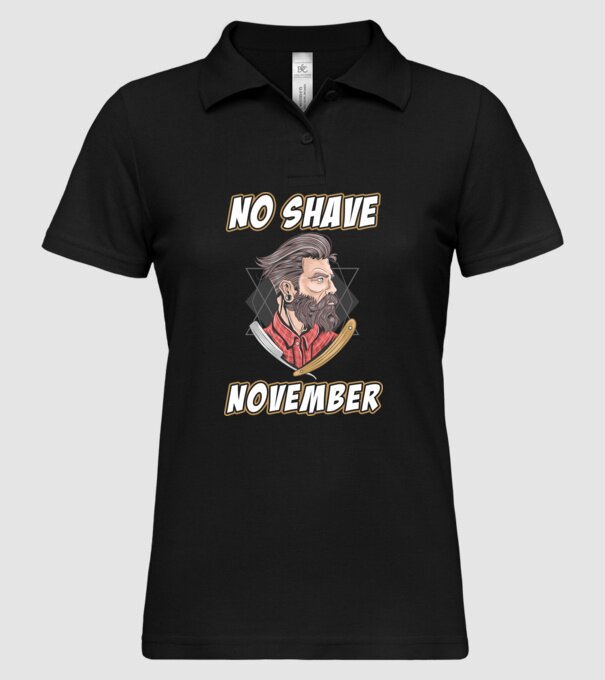 No shave November model negru pe tricou