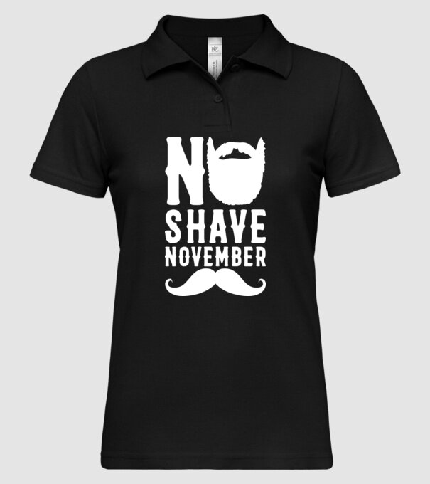 No shave november model negru pe tricou