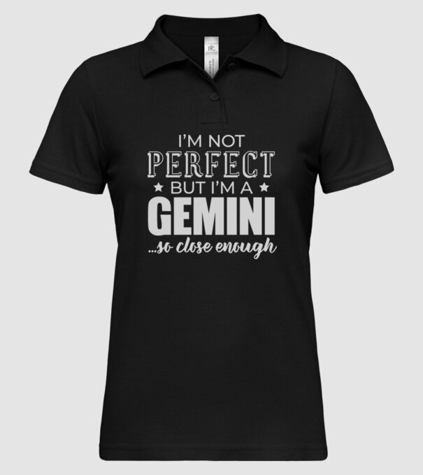 Not perfect, but GEMINI model negru pe tricou