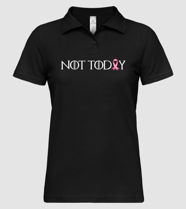Not today model negru pe tricou