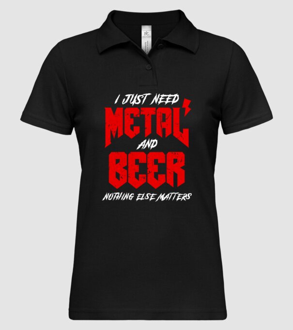 Nothing else matters model negru pe tricou