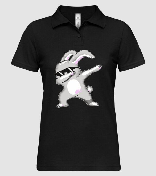 Iepuraș DAB model negru pe tricou
