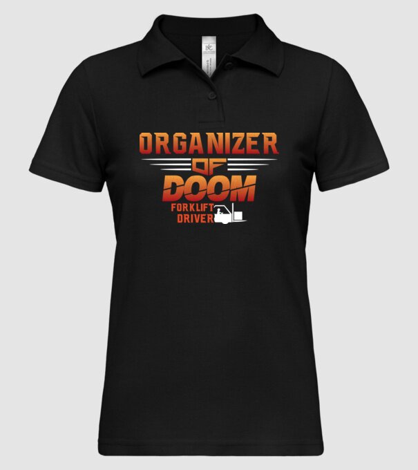 organizer of DOOM model negru pe tricou