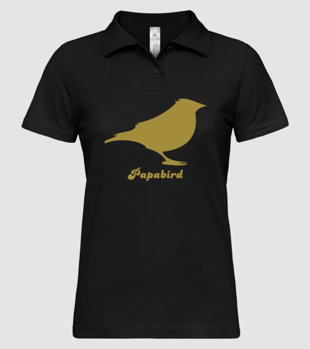 Papa bird model negru pe tricou
