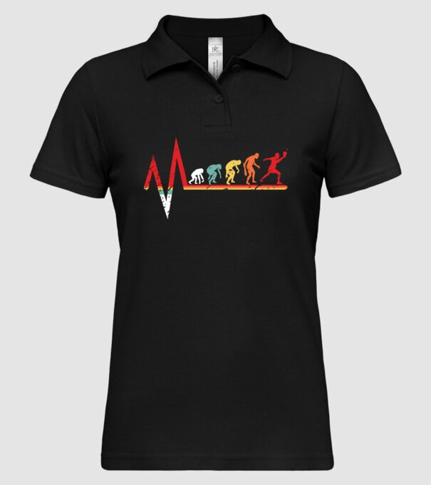 Evoluție ping-pong model negru pe tricou