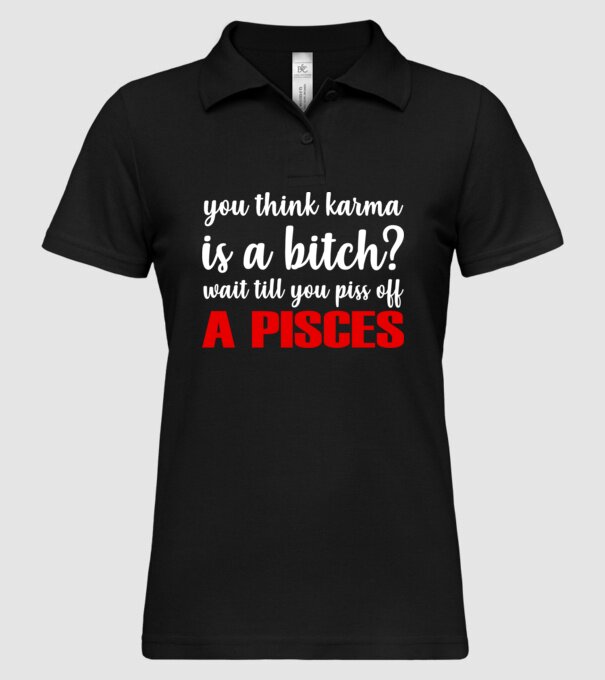 Piss of a PISCES model negru pe tricou