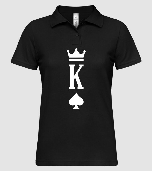Playing cards King of spades model negru pe tricou