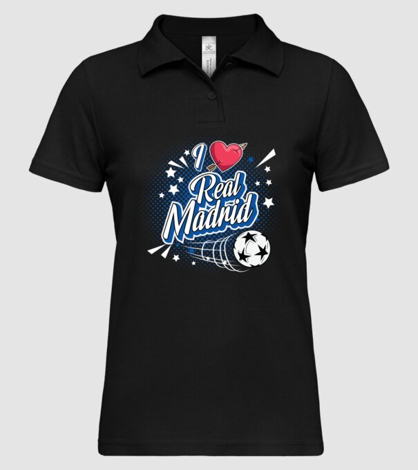 Popart RealMadrid model negru pe tricou