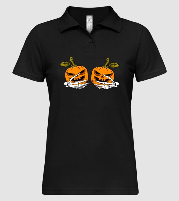 Pumpkin titts model negru pe tricou