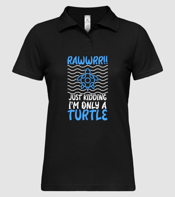 Rawwr turtle model negru pe tricou