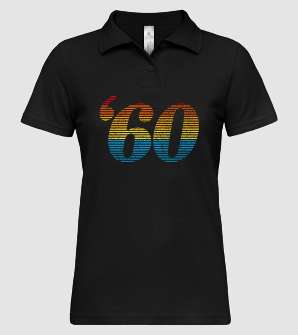 Retro Birthday 1960 model negru pe tricou
