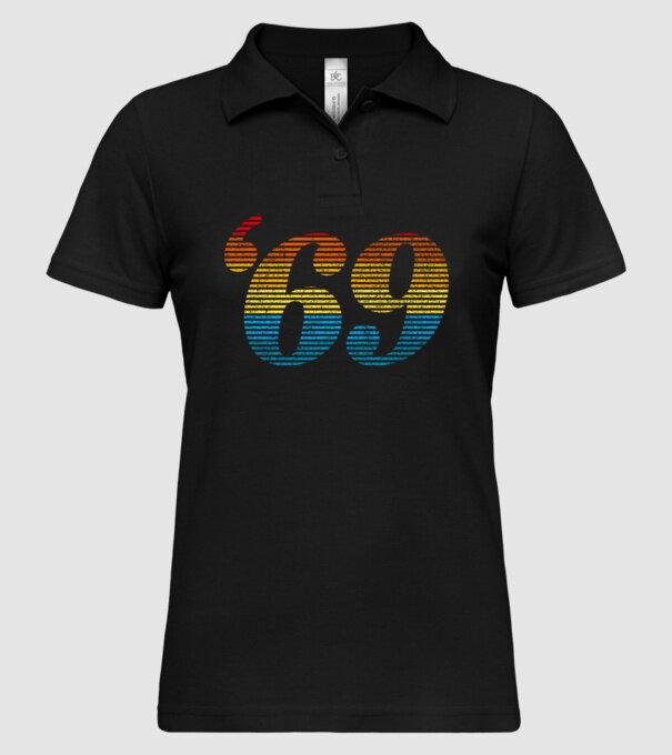 Retro Birthday 1969 model negru pe tricou