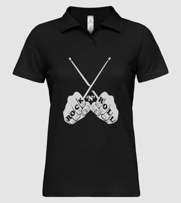 Rock-N-Roll model negru pe tricou