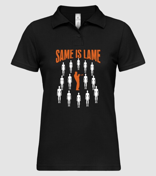 Same is lame trumpet model negru pe tricou