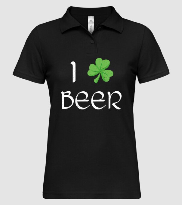 Shamrock beer model negru pe tricou