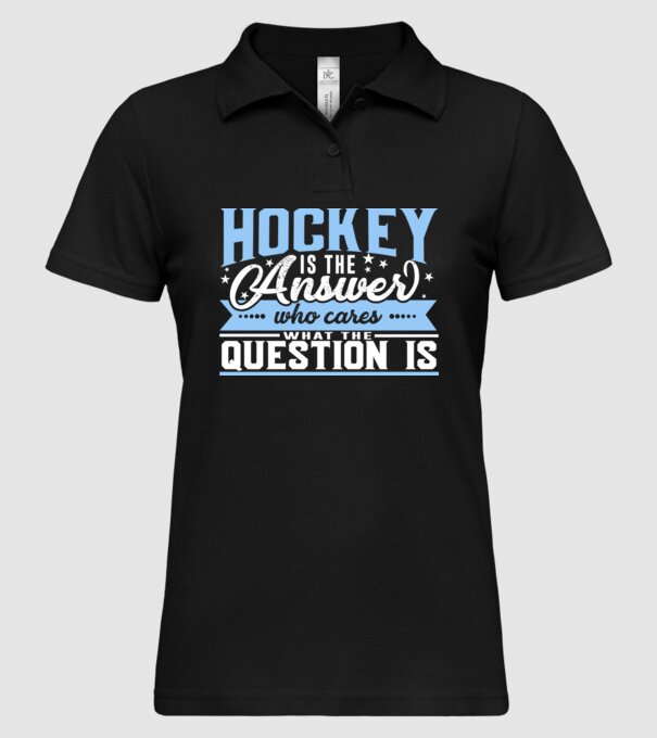 Sport is the answer HOCHEIST model negru pe tricou