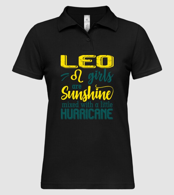 Sunshine with Hurricane LEO model negru pe tricou