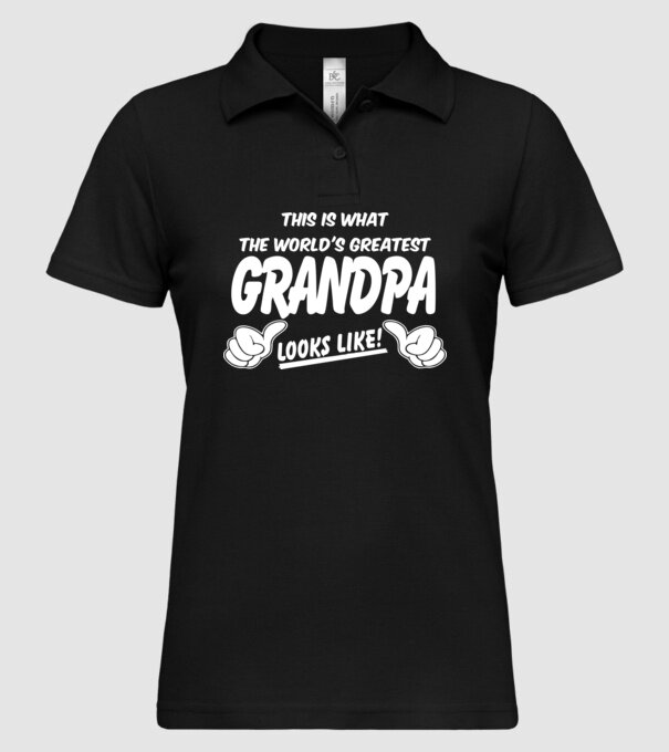 This is what the worlds greatest grandpa model negru pe tricou
