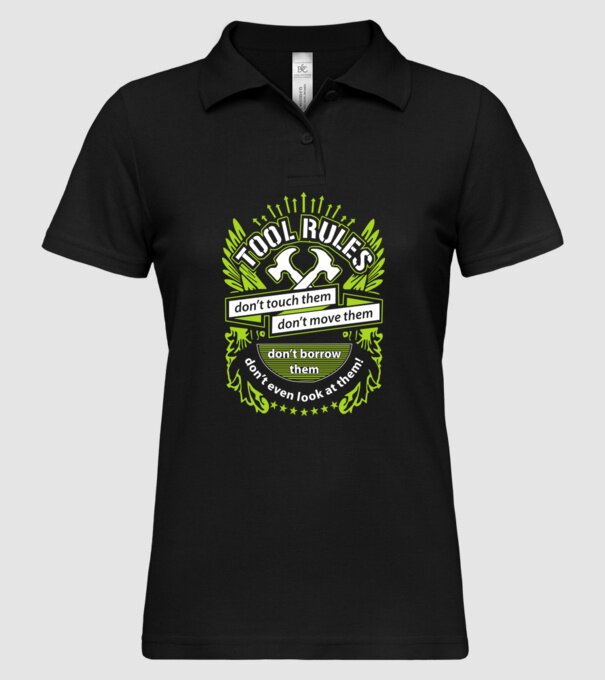 Tool rules model negru pe tricou